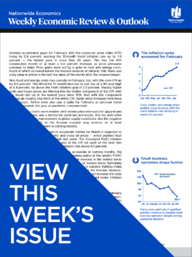 Weekly Economic Review & Outlook for Nationwide Economics