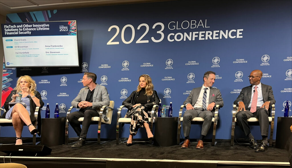 Talking financial security innovations at the Milken Global Conference