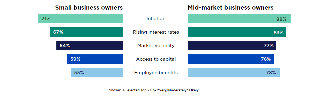 Small Business Owners vs Mid-Market Business Owners Infographic