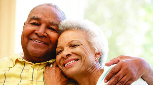 A couple hugging each other.